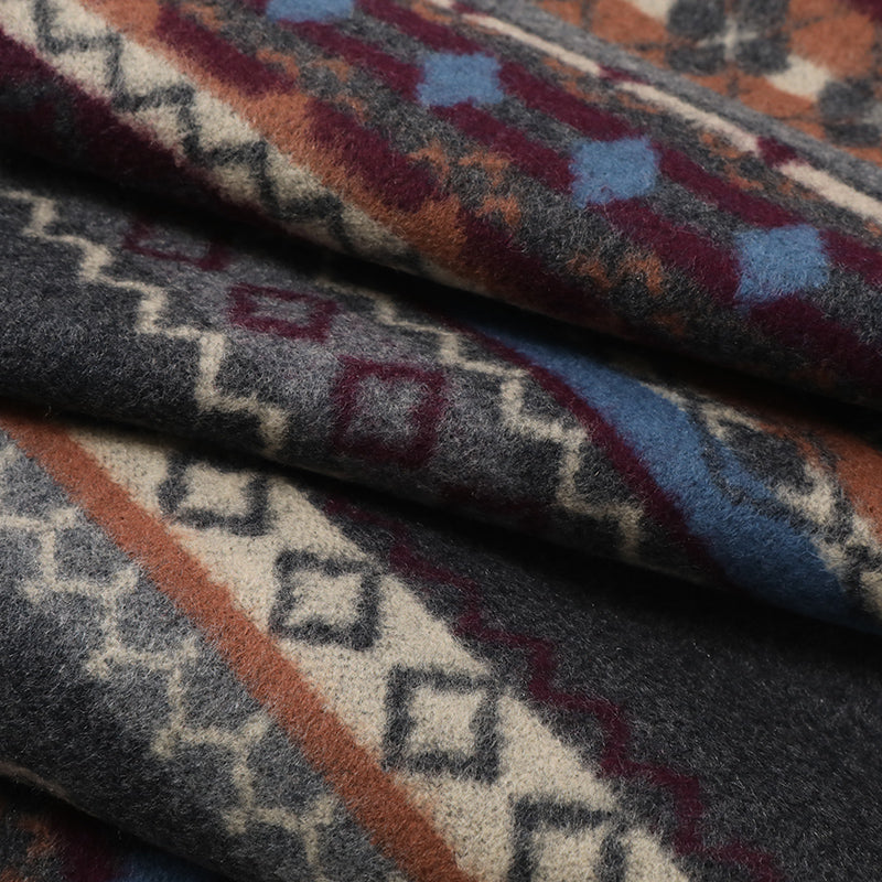 Suede Silk Two- Sided Jacquard Scarf