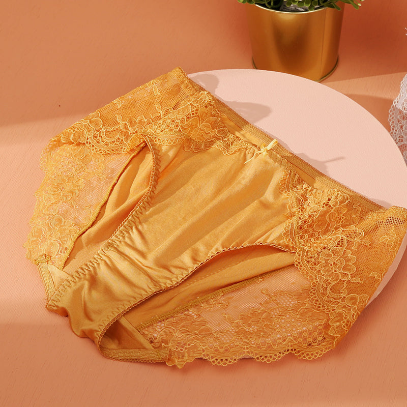 
                  
                    Mid Waist Silk Briefs
                  
                