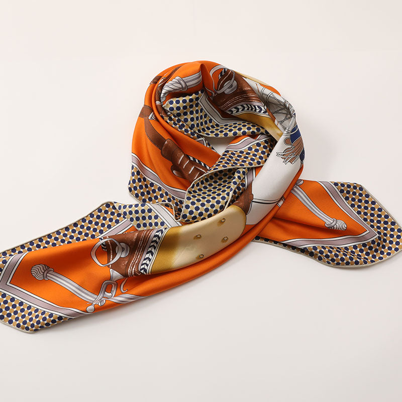 
                  
                    Silk Twill Print Square Scarf
                  
                