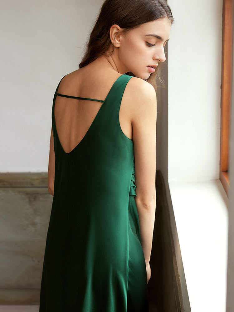 
                  
                    Heavy Weight Bow Tie Silk Night Dress
                  
                