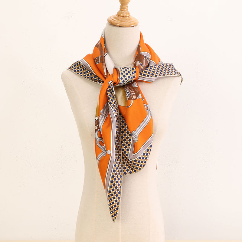 
                  
                    Silk Twill Print Square Scarf
                  
                
