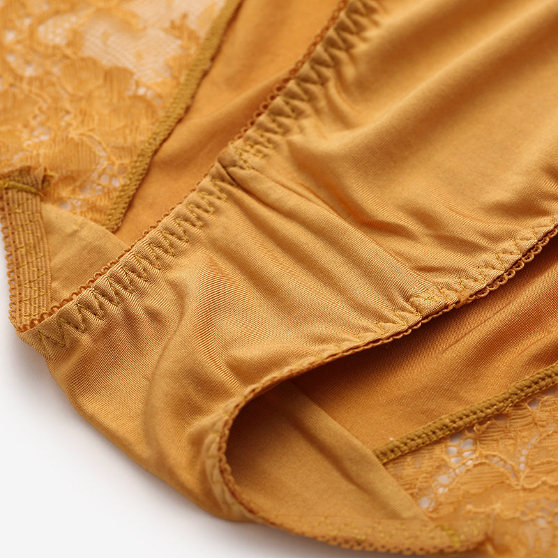 
                  
                    Mid Waist Silk Briefs
                  
                