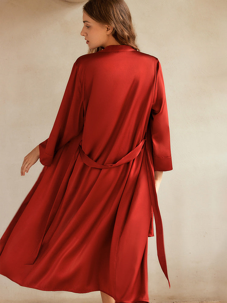 
                  
                    Heavy Weight Silk Long Nightgown (With Belt)
                  
                
