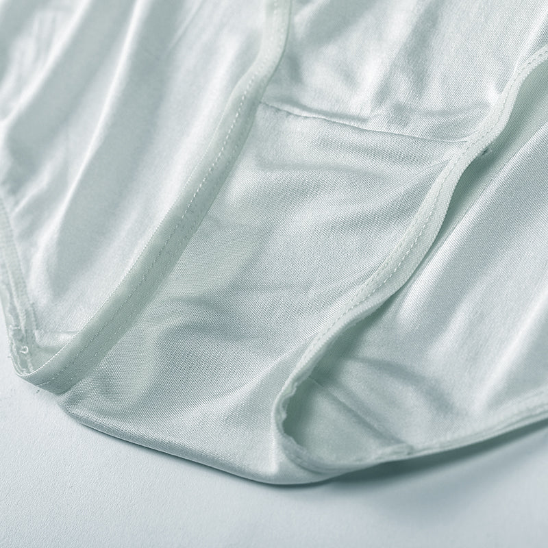 
                  
                    Mid Waist Silk Briefs
                  
                