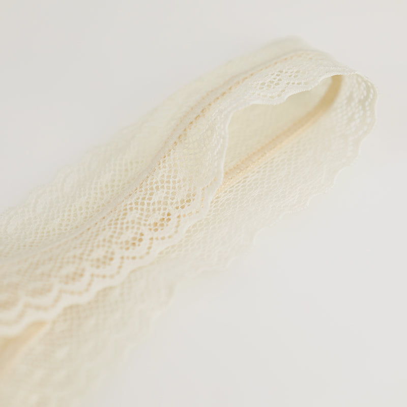 
                  
                    Narrow Lace Silk Tube Top
                  
                