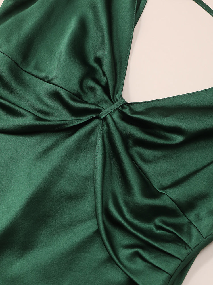 
                  
                    Heavy Weight Bow Tie Silk Night Dress
                  
                