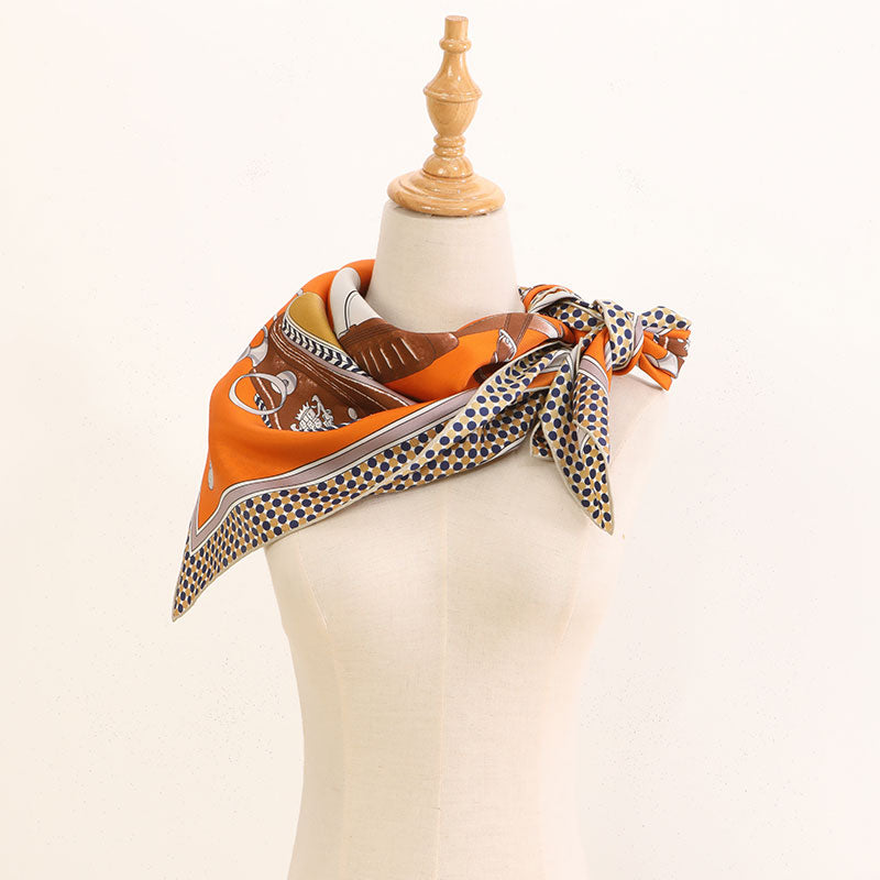 
                  
                    Silk Twill Print Square Scarf
                  
                