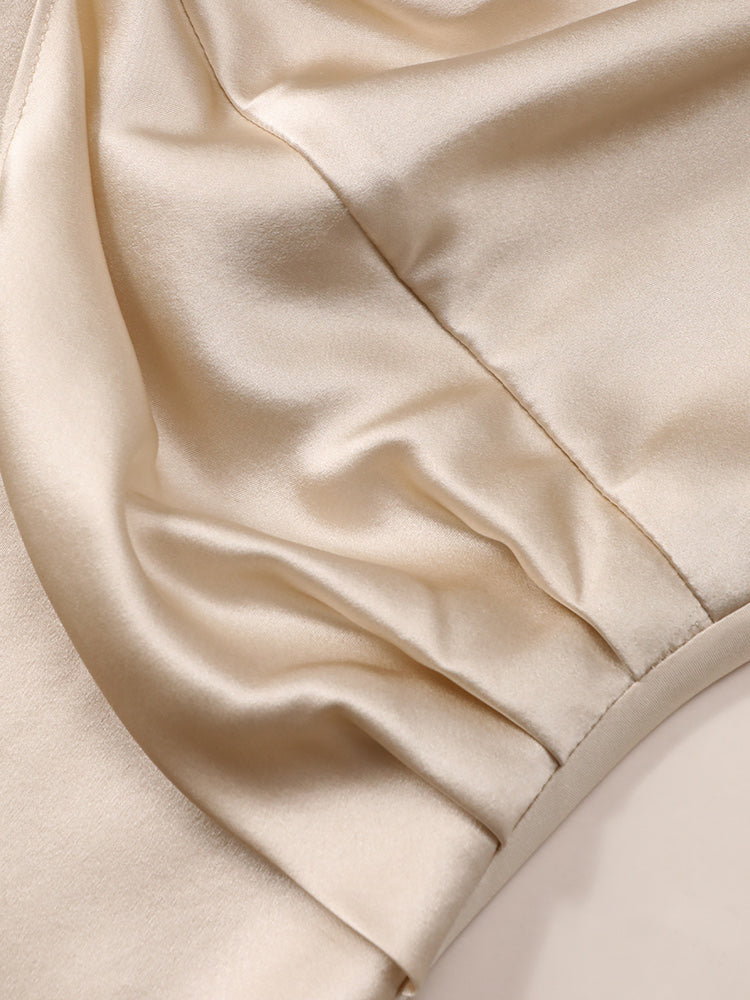 
                  
                    Heavy Weight Bow Tie Silk Night Dress
                  
                